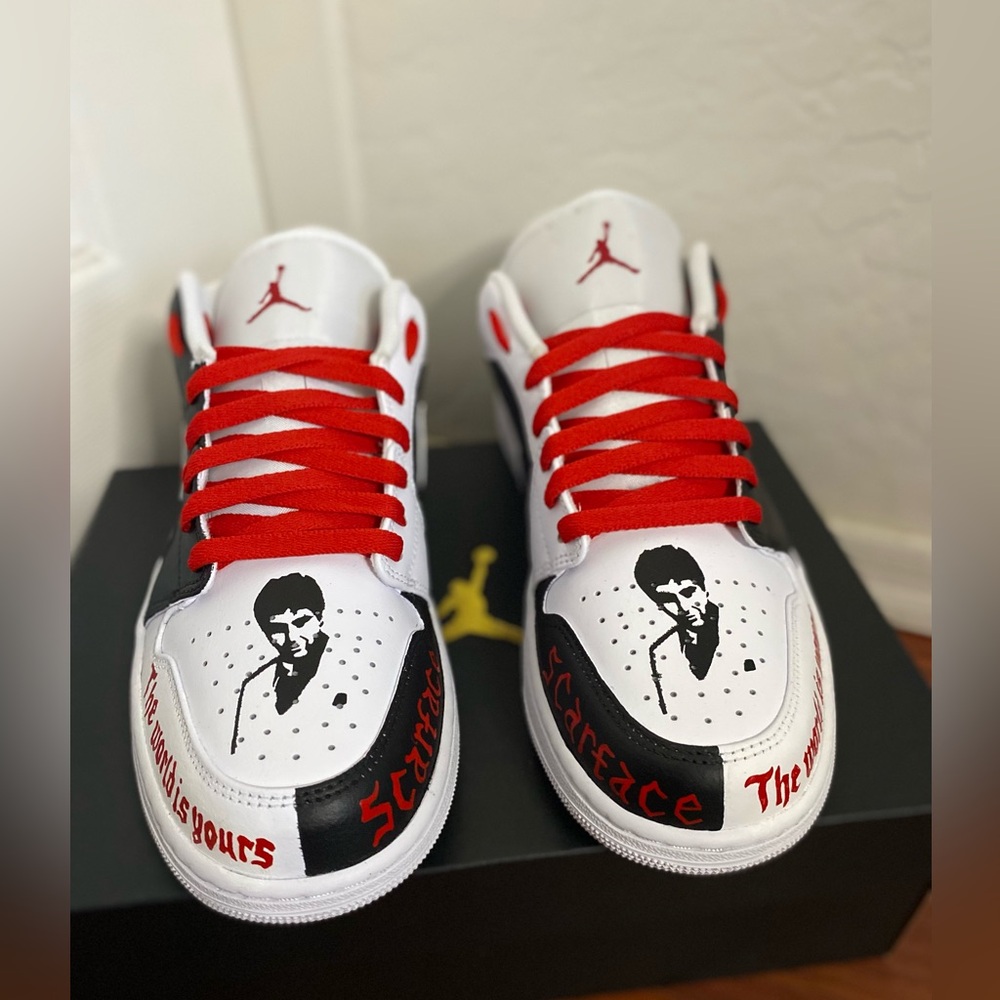 Custom made Nike Air jodan 1 Scarface